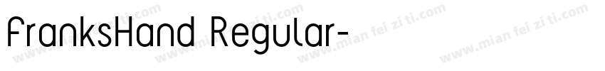 FranksHand Regular字体转换